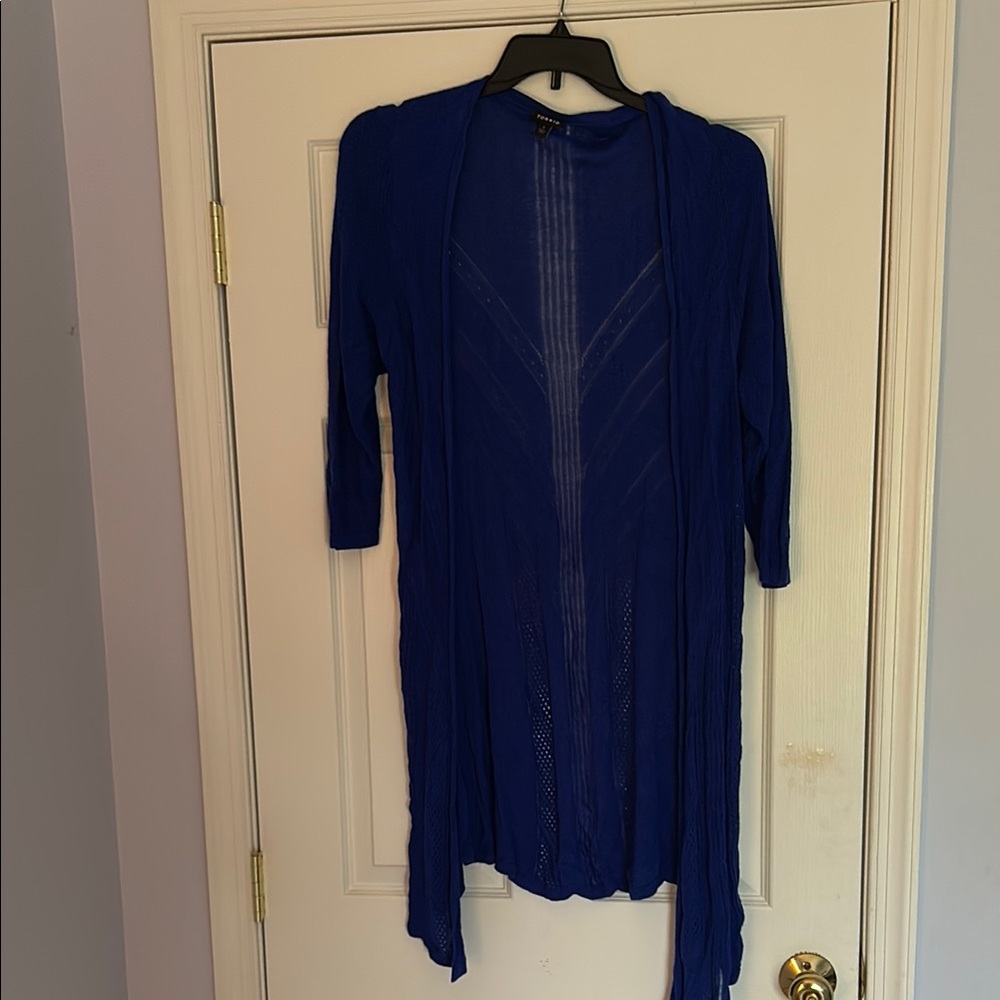 Elegant Royal Blue Women's Cardigan